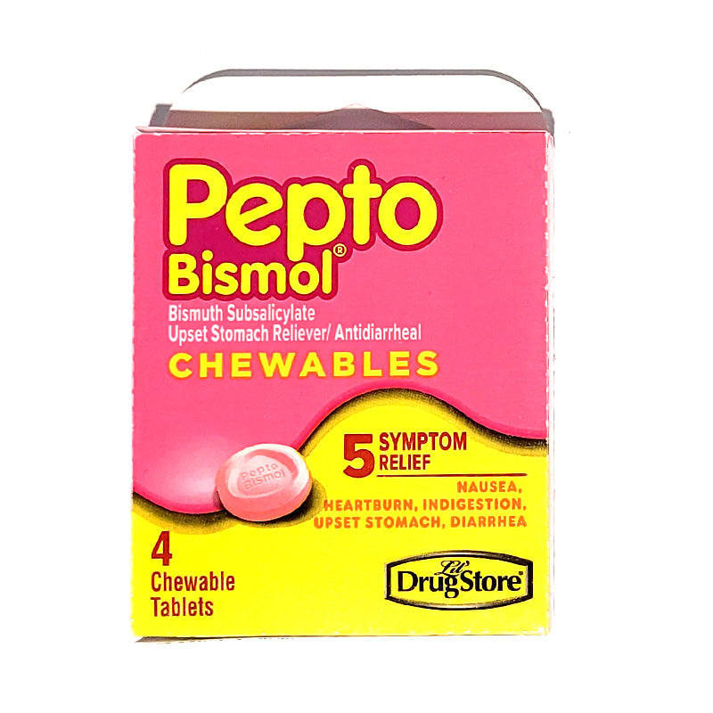 Pepto Bismol Drug Store 5 Symptom 4 Tab