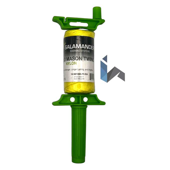 Salamandra trenzada Twine Glo amarillo 250'