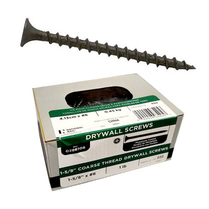Screw ProFit #6 Thread 1-5/8"L Bugle Head Phillips Drive 222/Box 1#