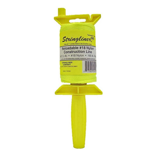 Línea de carrete Stringliner 540 pies trenzada amarilla