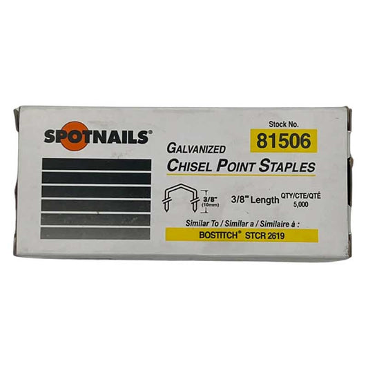 FW Staples #81506 B*H30-8 7/16' Crown 3/8" L