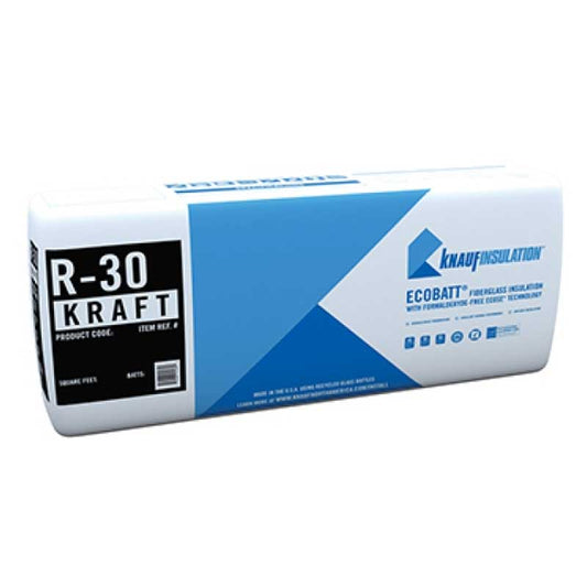 Insulation Knauf R30 24"x48" Faced  88SF 16/FS B17E