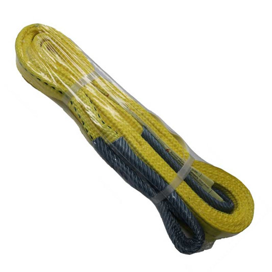 Correa de elevación Ancra de 2" de ancho x 8' de largo, 6200 lb, color amarillo/gris