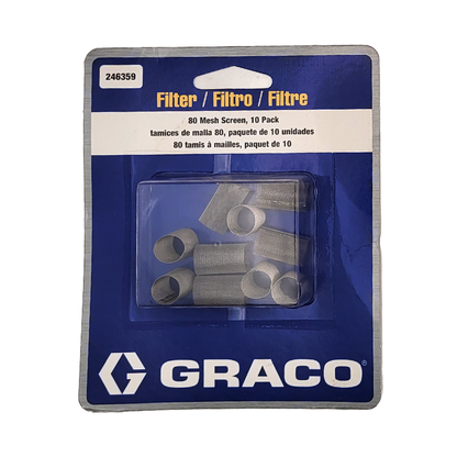 Fusion Gun Filter Graco 80 mesh 10 Pack 246359