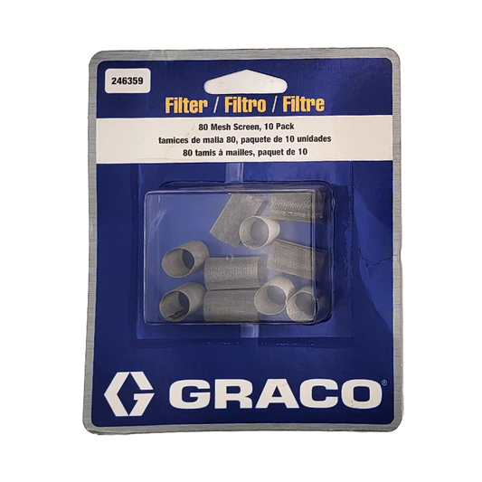 Fusion Gun Filter Graco 80 mesh 10 Pack 246359