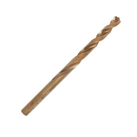 Milwaukee 48-89-2313 Jobber Drill Bit, 1/4 in Dia, 4 in OAL, Twist Flute, 3-Flute, 1/4 in Dia Shank, 3-Flat Shank