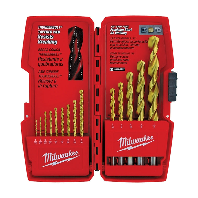 Juego de 14 brocas de acero Milwaukee