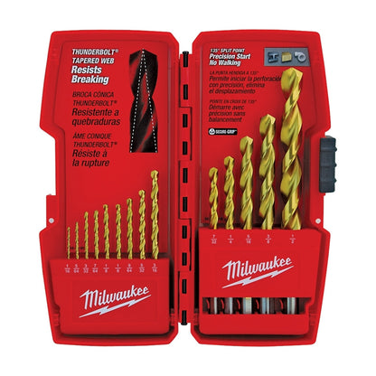 Juego de 14 brocas de acero Milwaukee