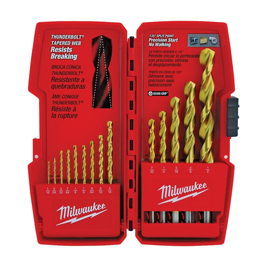 Juego de 14 brocas de acero Milwaukee