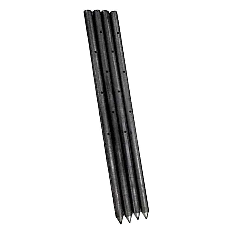 Estacas de metal para cimentación, redondas, con agujeros