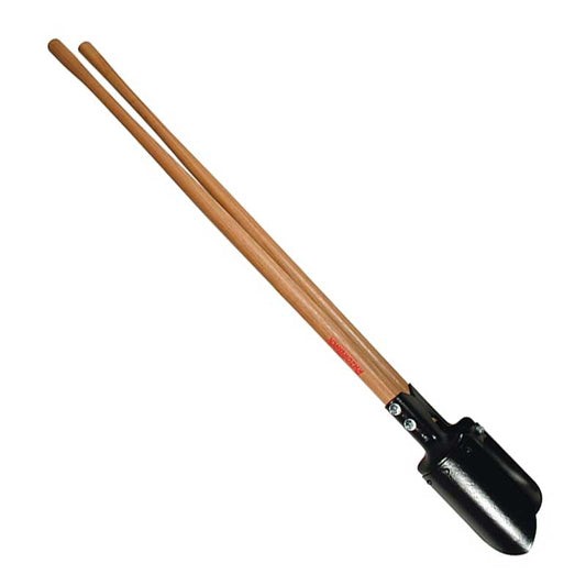Pala para excavadora de agujeros para postes con parte posterior de 6 pulgadas