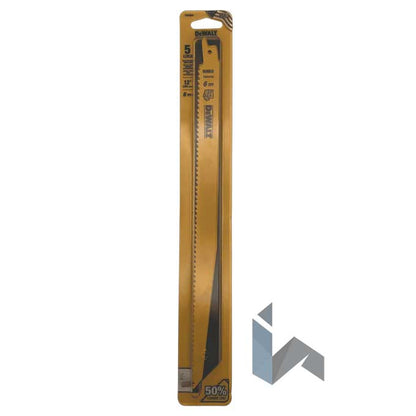 Paquete de 5 hojas de sierra alternativa DeWALT de 12" y 6 TPI