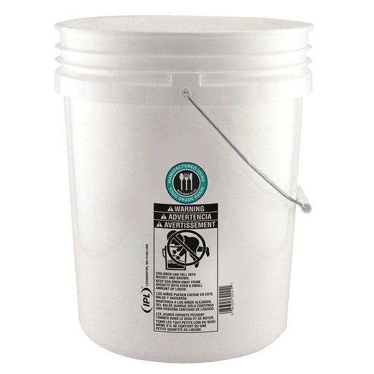 Bucket Leaktite 5 Gal HDPE White
