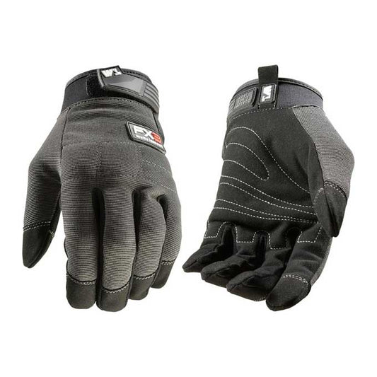 Gloves Wells Lamont Synthetic Leather Grey/Black 7850M