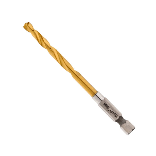 Milwaukee 48-89-4610 Impact Drill Bit, 13/64 in Dia, 3-1/2 in OAL, Twist Flute, 1/4 in Dia Shank, Hex Shank