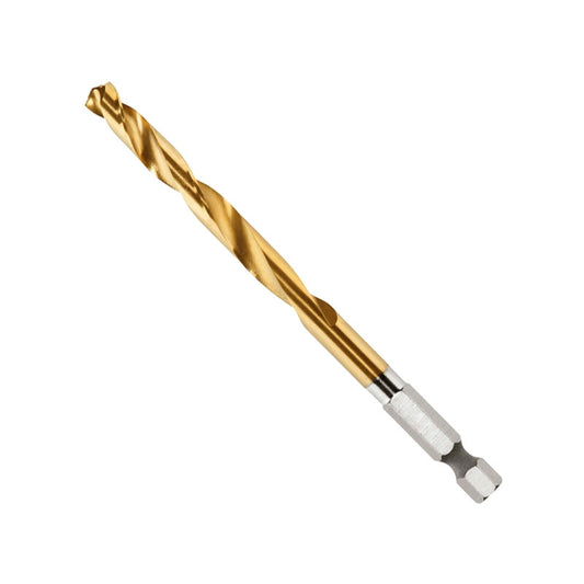 Milwaukee 48-89-4614 Impact Drill Bit, 17/64 in Dia, 4-1/4 in OAL, Twist Flute, 1/4 in Dia Shank, Hex Shank