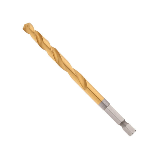 Milwaukee 48-89-4615 Impact Drill Bit, 9/32 in Dia, 4-1/4 in OAL, Twist Flute, 1/4 in Dia Shank, Hex Shank