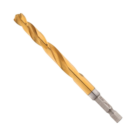 Milwaukee 48-89-4619 Impact Drill Bit, 11/32 in Dia, 4.57 in OAL, Twist Flute, 1/4 in Dia Shank, Hex Shank