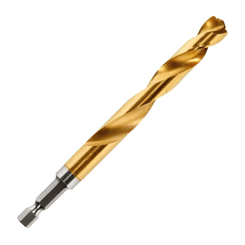Milwaukee 48-89-4624 Impact Drill Bit, 27/64 in Dia, 4.88 in OAL, Twist Flute, 1/4 in Dia Shank, Hex Shank