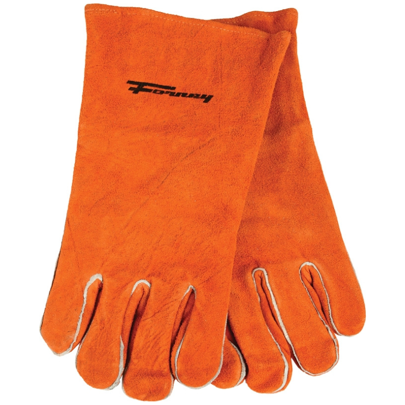 Guantes Well Lamont de piel de vaca blanca con puños elásticos XL para hombre