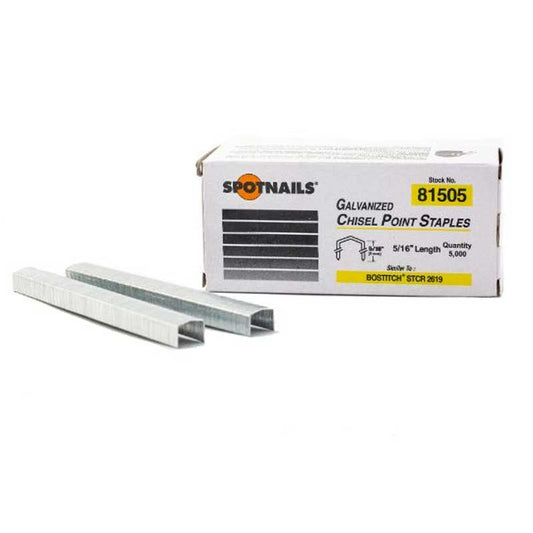 Grapas FW n.º 81505 Clavos puntuales de 7/16" de corona y 5/16" de largo B*H30-6
