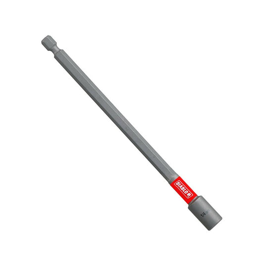 Broca para taladro Diablo con ajuste de tuercas magnético de 1/4" x 5" de largo