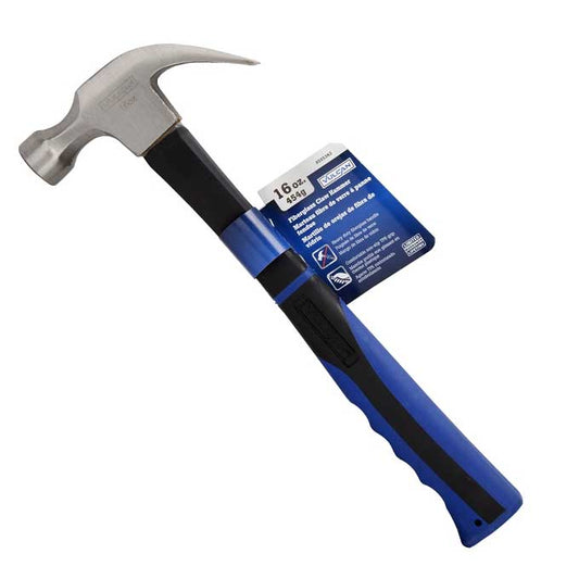 Martillo Vulcan de 16 oz con garra curva y mango de fibra de vidrio