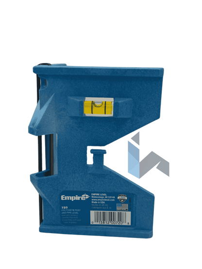 Poste Empire de nivel azul Polycast de 5 1/4"