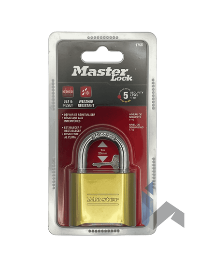 Candado Master Lock 175D, arco de 5/16 de ancho, llave de latón de 1" de alto