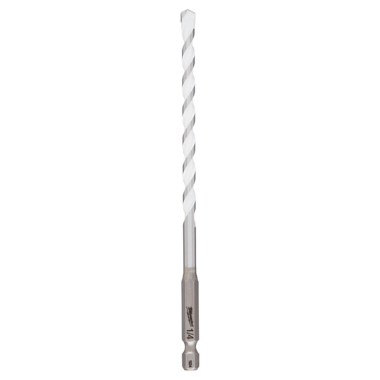 Drill Bit Milwaukee SHOCKWAVE 1/4", 6" OAL Multi-Material 48-20-8886