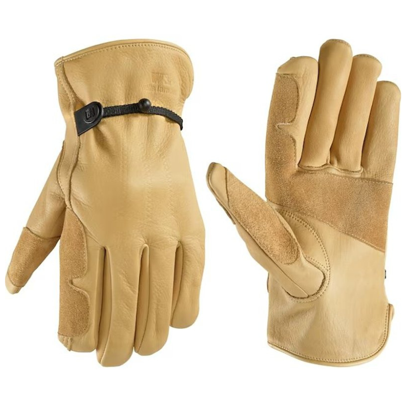 Gloves Wells Lamont Driver Cowhide Brown/Tan 1140M