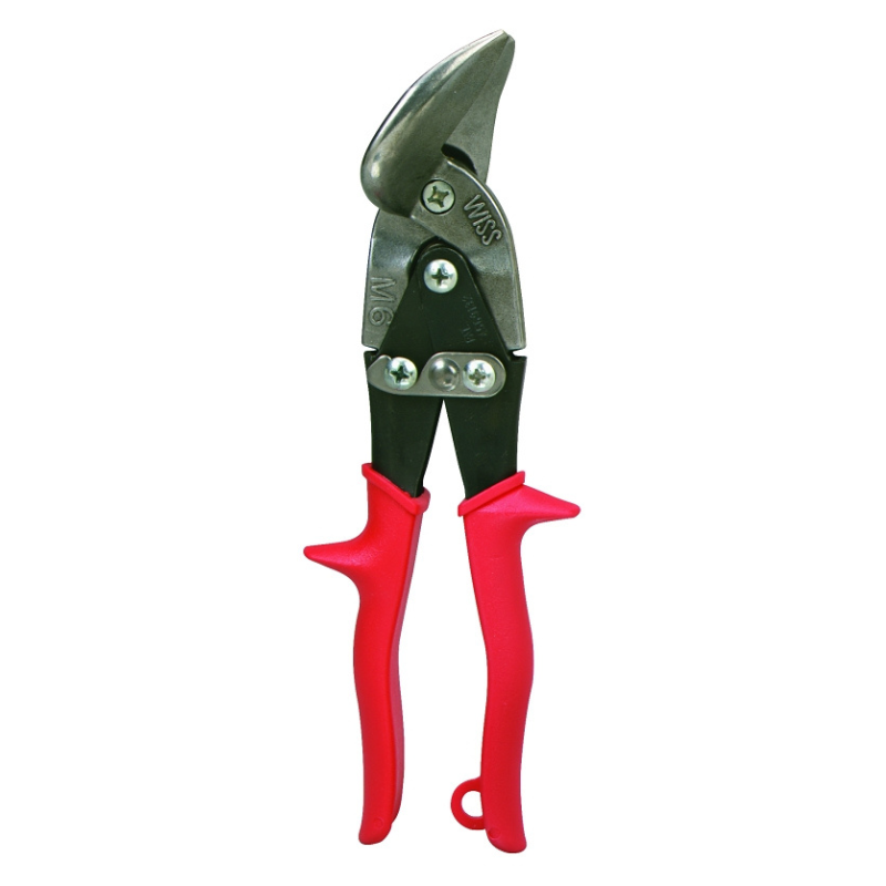 Aviation Snips Crescent Wiss Straight Cut Steel Blade Red Handle