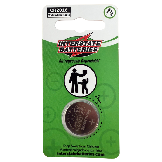 Coin Cell Battery Interstate CR2016