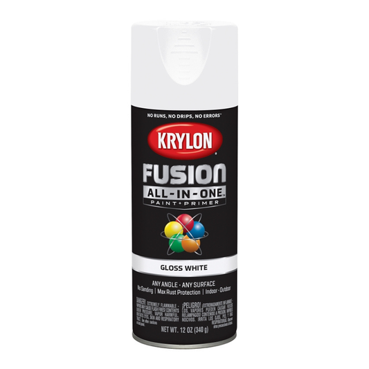 Spray Paint Krylon Gloss White 12oz Can