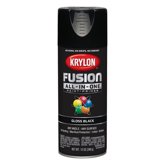 Spray Paint Krylon Gloss Black 12oz Can