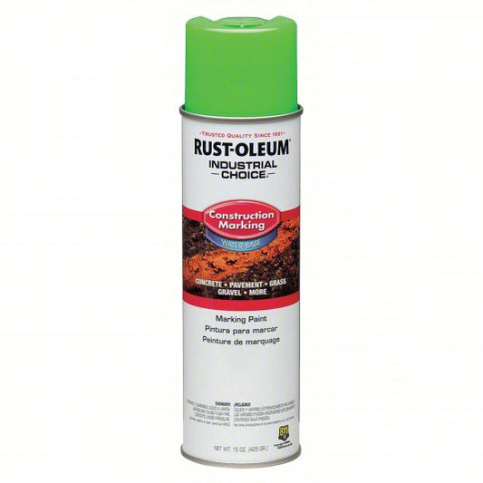 Construction Marking Paint Rust-Oleum Caution Flourescent Green