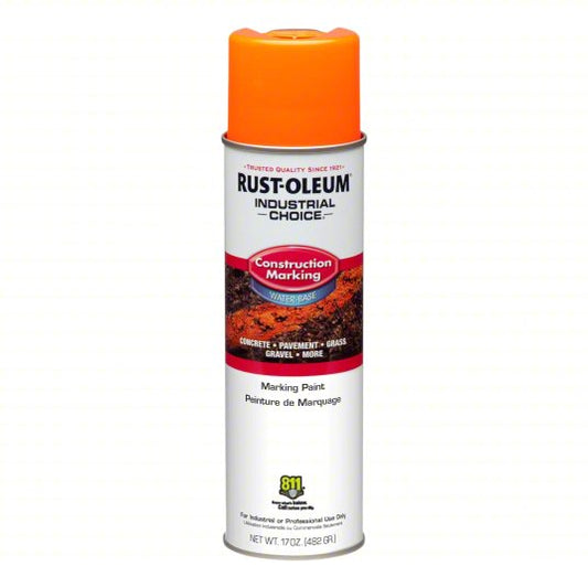 Construction Marking Paint Rust-Oleum Caution Flourescent Orange