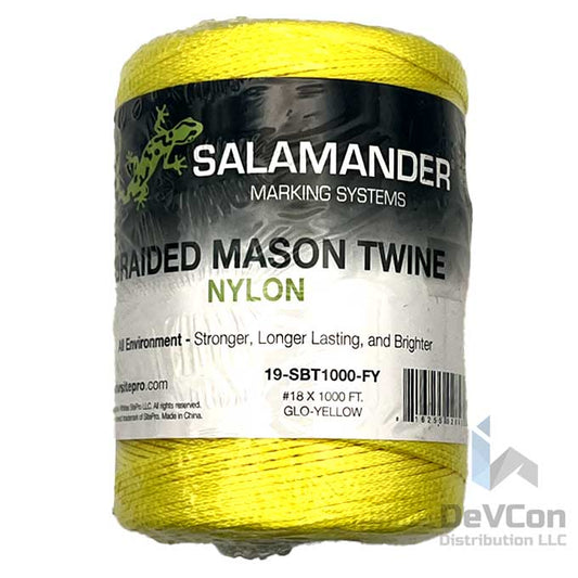 Salamandra de hilo trenzado Glo amarillo 1000'